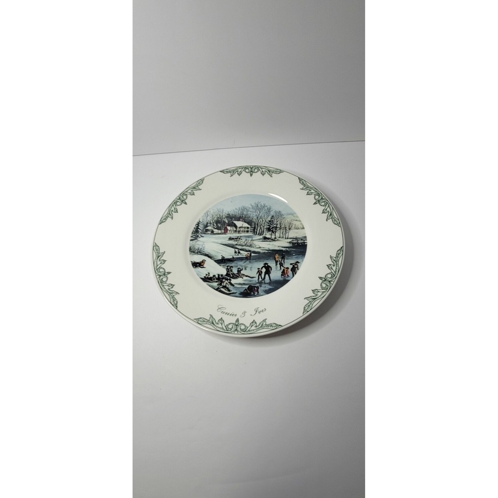 Currier & Ives American Winter Scene Morning Museum Of New York Plate 2003 A4